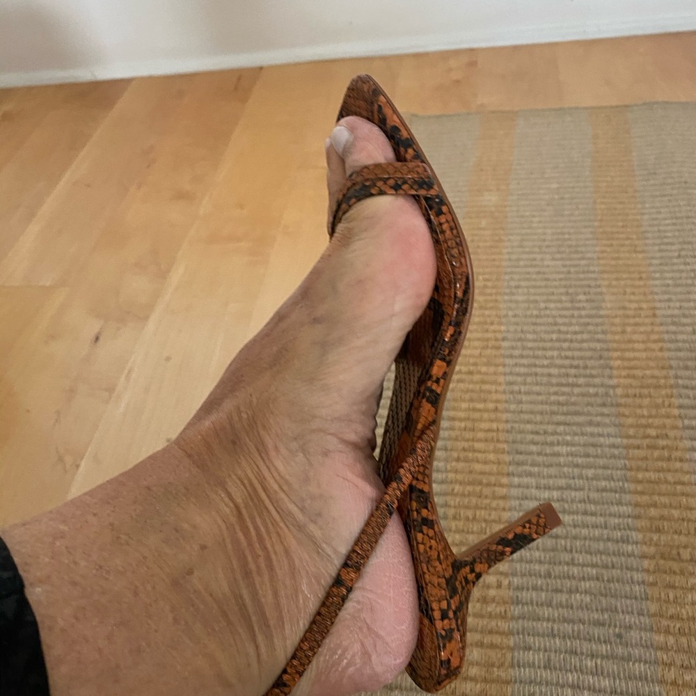 Heeled open toes (fits 7.5 and 8 ) Zara 38